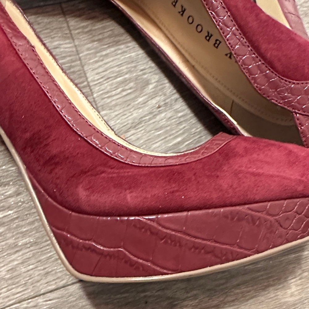Audrey Brooke Deep Red Heels - Picture 6 of 11